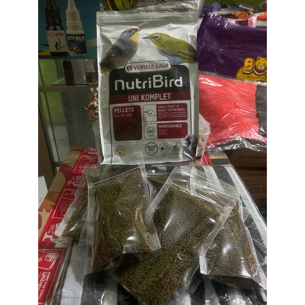 nutribird uni pakan pleci pakan burung tledekan pakan pleci nutribird repack 100gr