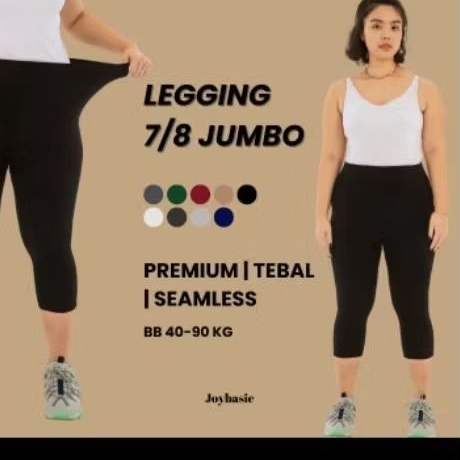 Legging 7/8 wanita olahraga/daleman gamis/celana legging santai wanita dewasa / legging jumbo XL