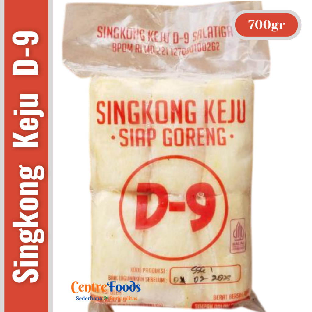 

Singkong Keju D9 Siap Goreng - Singkong Keju D-9 SALATIGA | 700gr [ Harga Per BKS ]