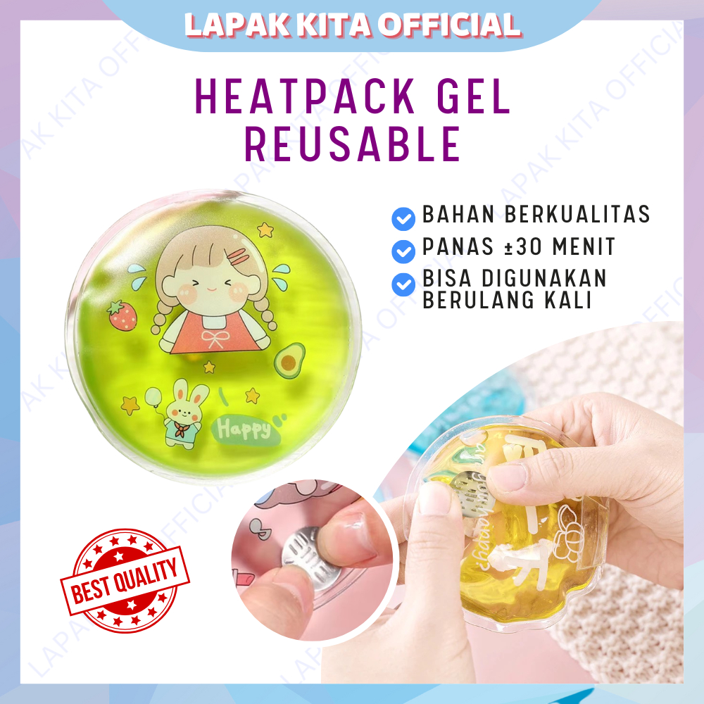 Reusable heat pack emergency kompres pemanas instant praktis gel hot pack penghangat badan