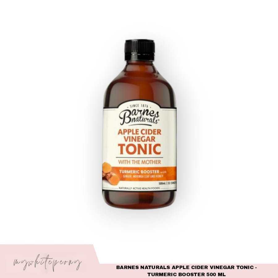 

Barnes Naturals Apple Cider Vinegar Tonic Turmeric Booster 500 Ml