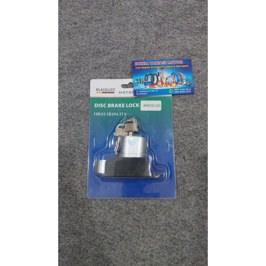 kunci cakram/kunci ganda/gembok cakram/gembok anti maling