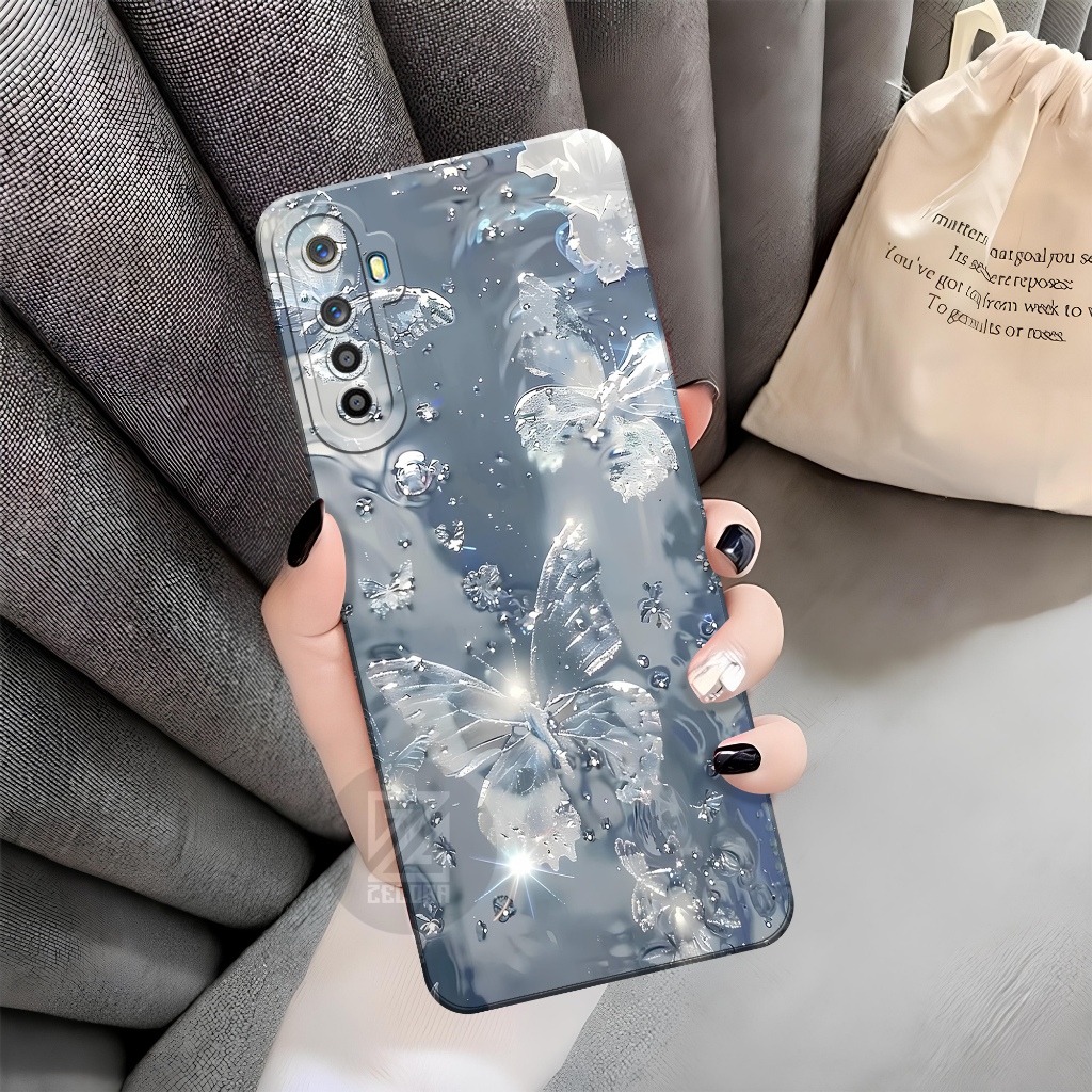 Case Realme 5 / Realme 5i Fashion Case Kupu-kupu Softcase Realme 5/5I Terbaru Silikon Pro Camera Len