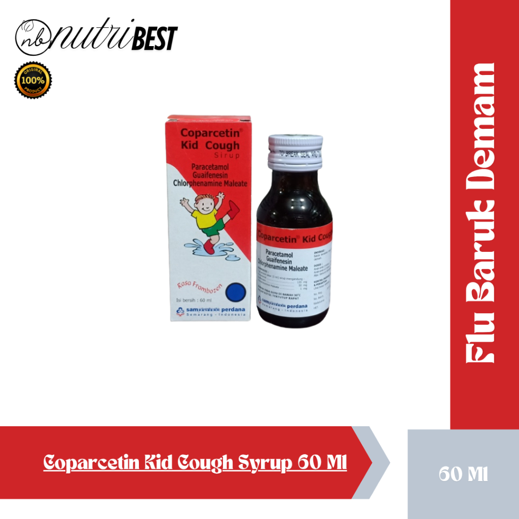 Coparcetin Kid Cough Syrup 60 Ml Sampharindo