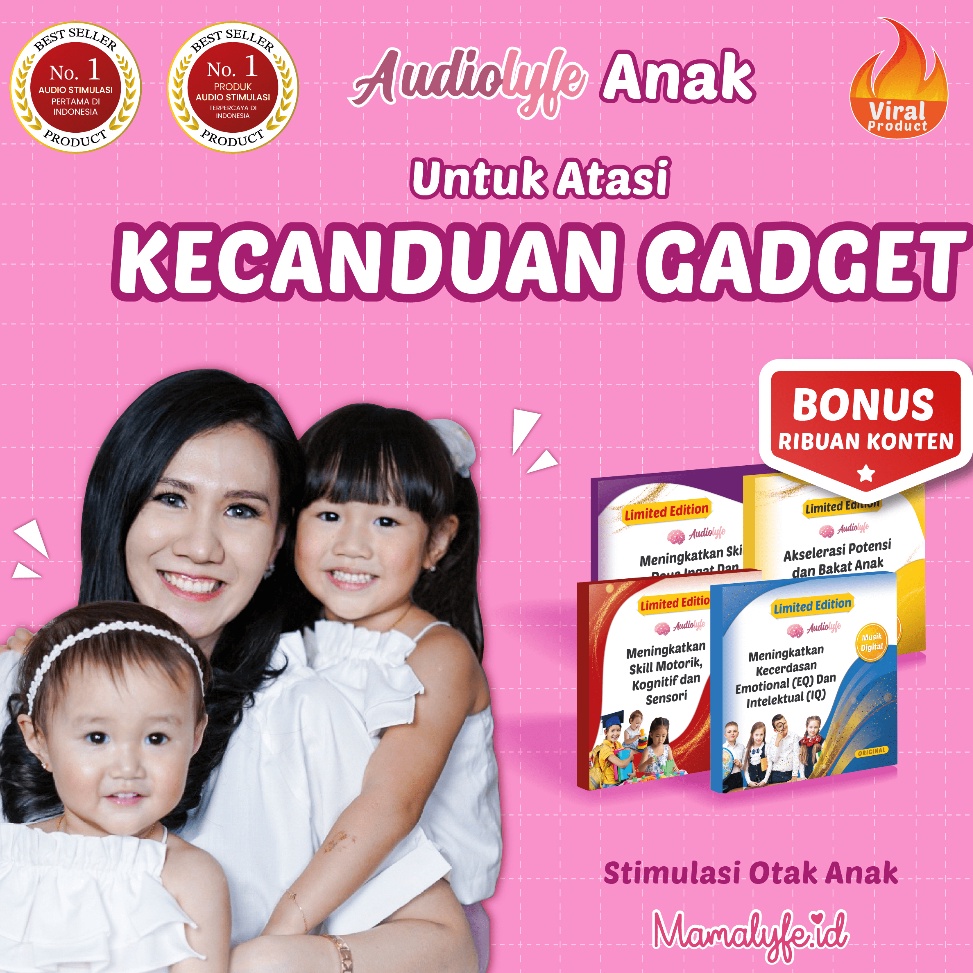 Paket Lengkap Audiolyfe 4 in 1 Untuk Atasi Kecanduan Gadget KODE N3R4