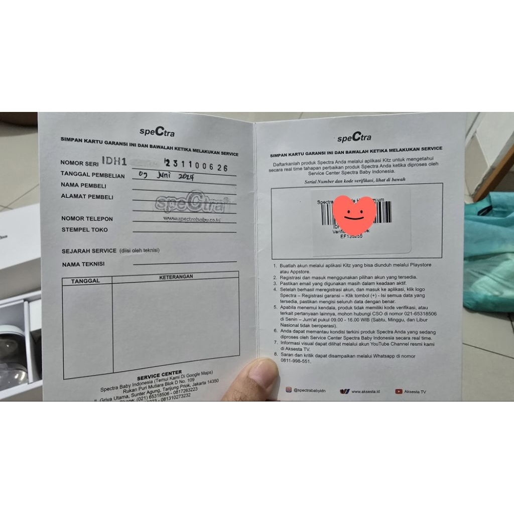 Pompa Asi Spectra H1 Premium (Preloved)