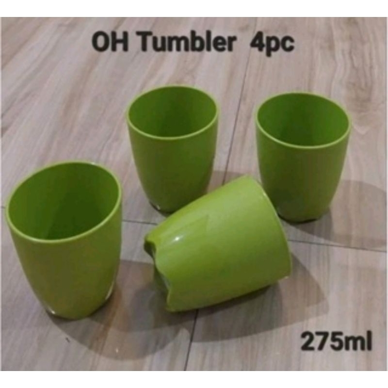 OH tumbler Tupperware gelas hijau 275 ml