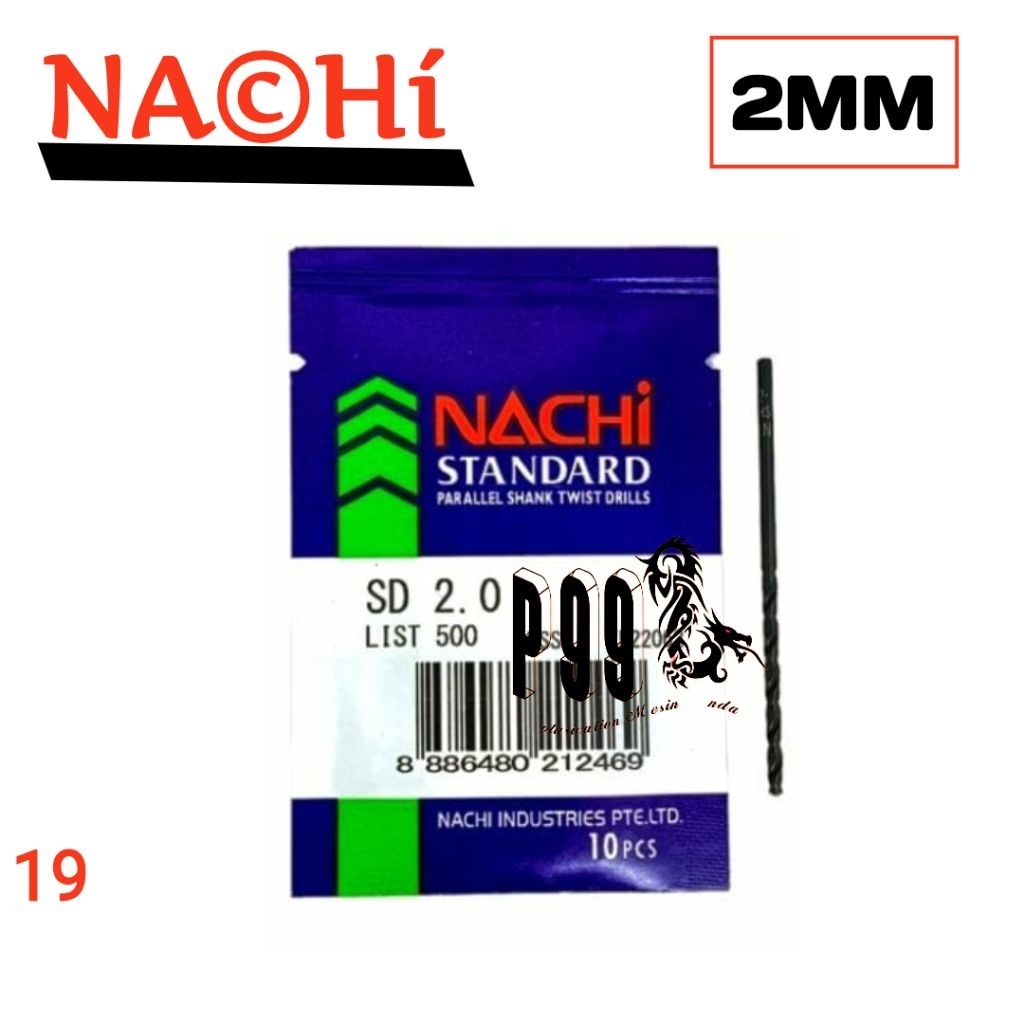 NACHI 2.0 MM MATA BOR BESI HSS NACHI 2.0MM MATA BOR BESI