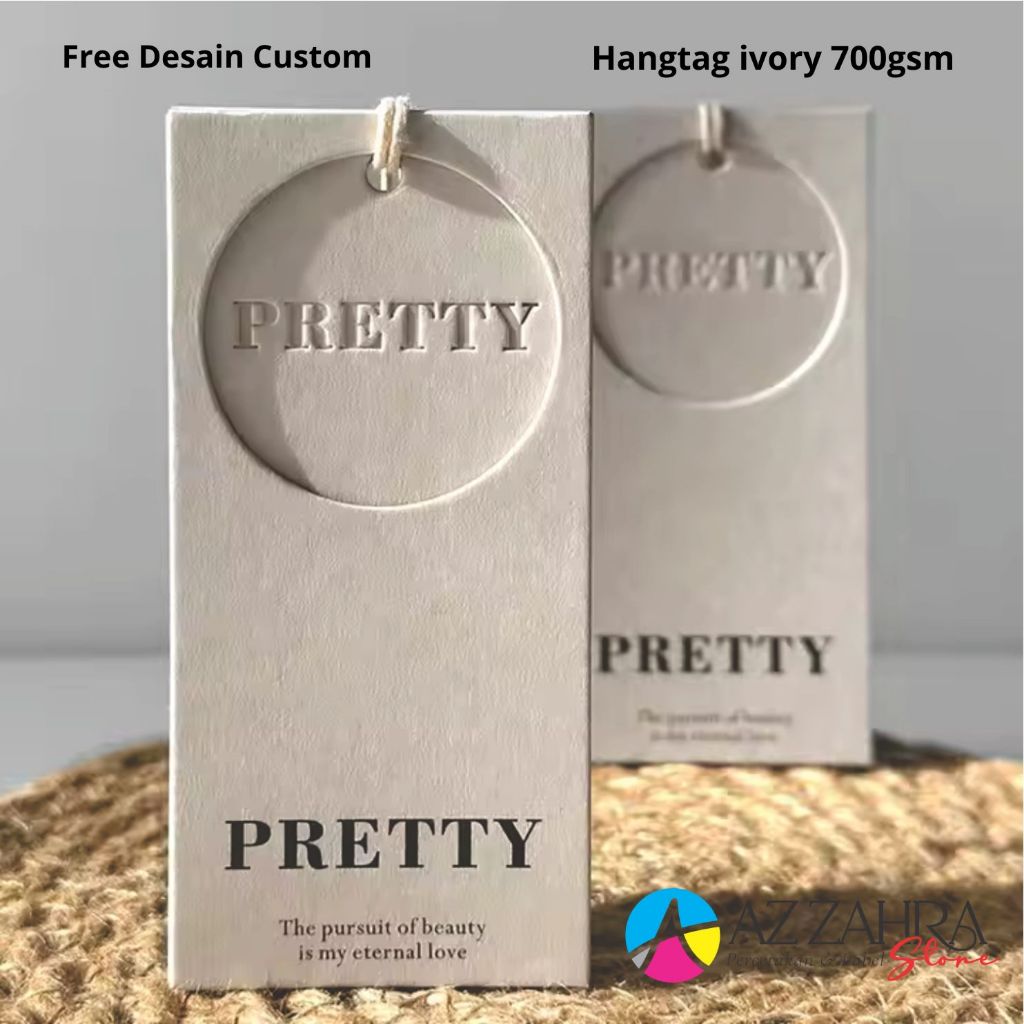 

( Free Desain ) Hangtag Murah Label hangtag ivory Hangtag tebal 700gsm Hangtag custom Label pakaian
