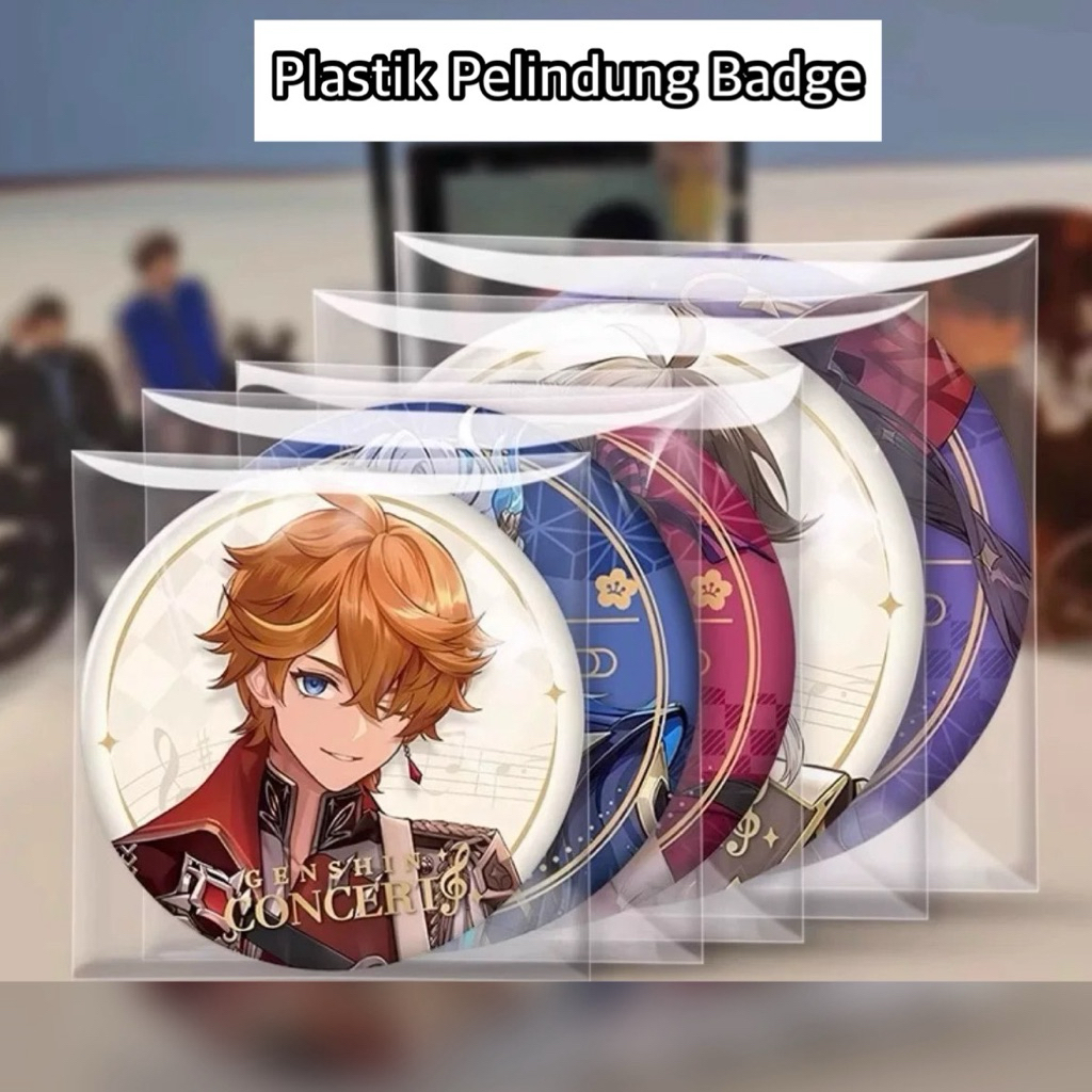 

[Ready Stock] Plastik Pelindung Badge | Plastik CPP Lem Tebal | Badge Protector