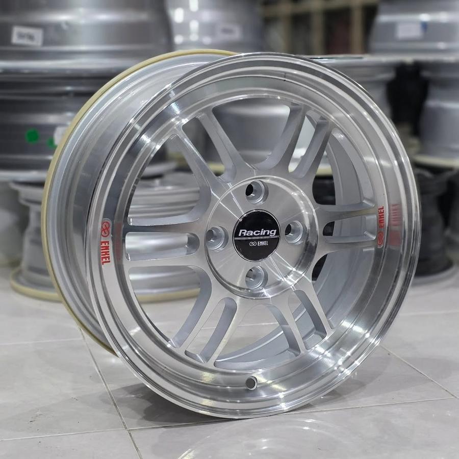 velg mobil racing ring 15 ENKEI RPF1 FULL POLISH lebar 6,5 ET