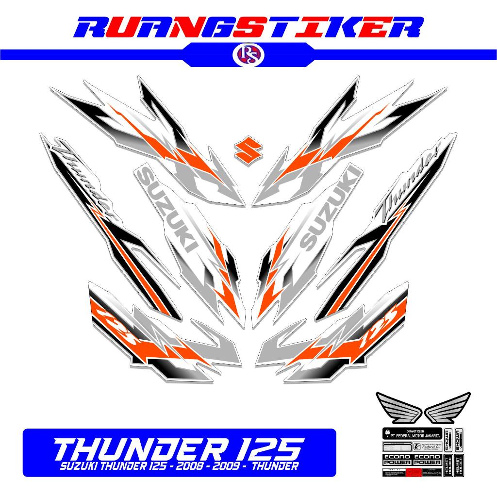 STRIPING THUNDER 125 2008 2009 MTF 5 / STIKER / STICKER / STRIPING / THUNDER125 / THUNDER / TUNDER /
