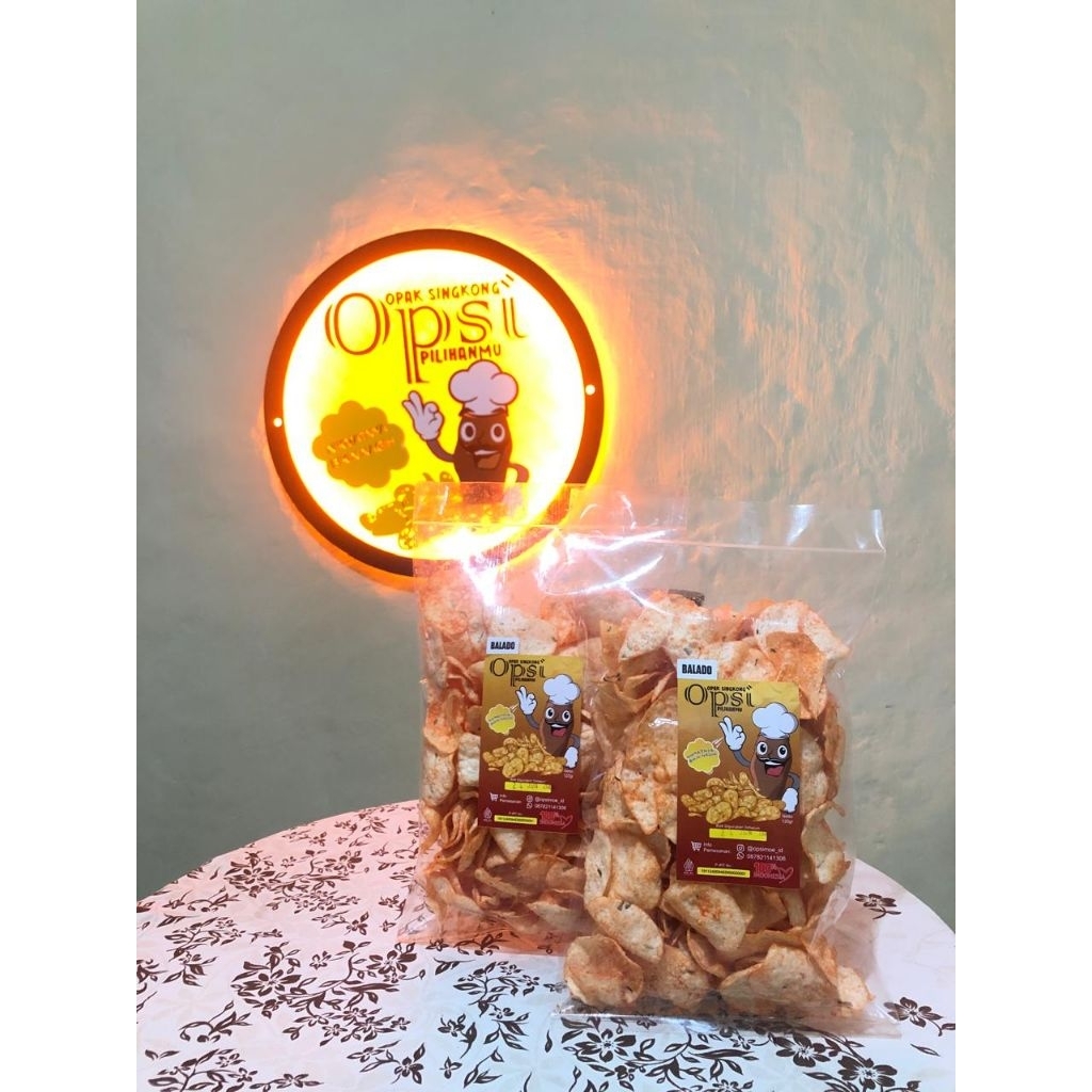 

OPSI OPAK SINGKONG ASLI ENAK DAN UNIK KEMASAN 120 GR