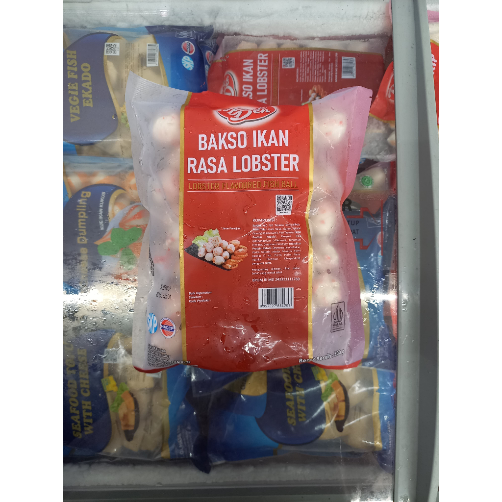 

Frozenfood PAKDEN Bakso Ikan Rasa Lobster 500gr