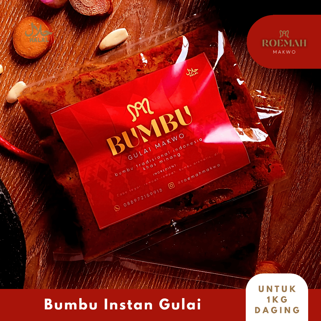 

BUMBU GULAI TRADISIONAL ROEMAH MAKWO AUTENTIK PADANG MINANG KABAU
