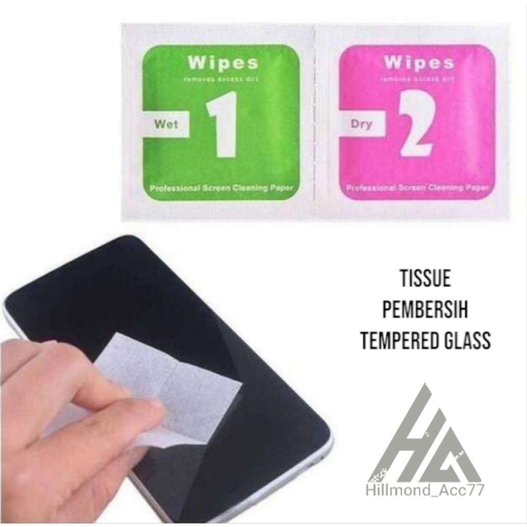 Tisu Tempered Glass / Tisu Megic 1 & 2 / Tisu Pembersih Tempered Glass / Tisu TG