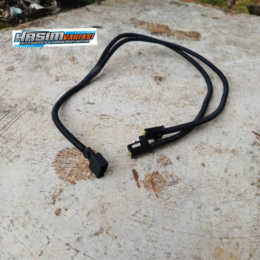 Kabel klakson cabang soket single pin mobil agya, ayla, calya, sigra, grandmax, raize, dll