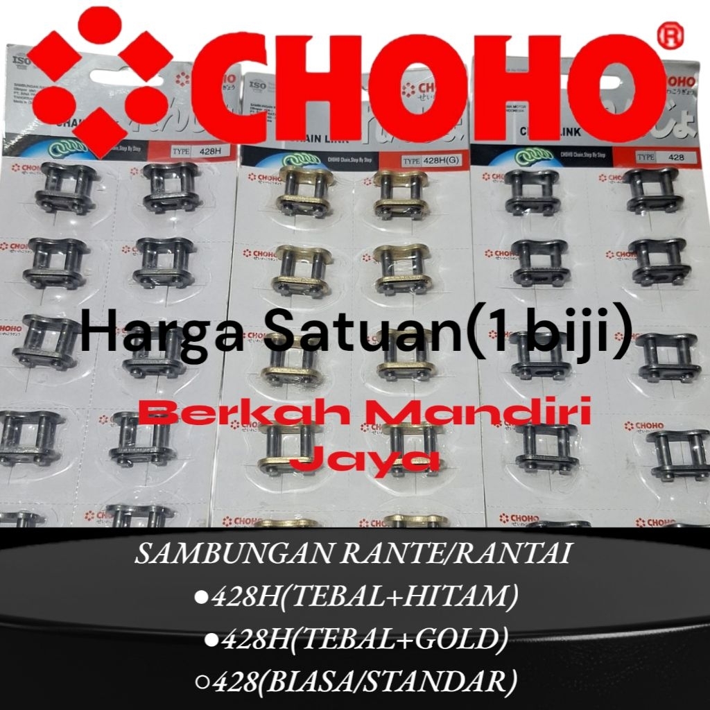 SAMBUNGAN RANTE RANTAI MOTOR 428 / 428H / 428H GOLD CHOHO HARGA SATUAN