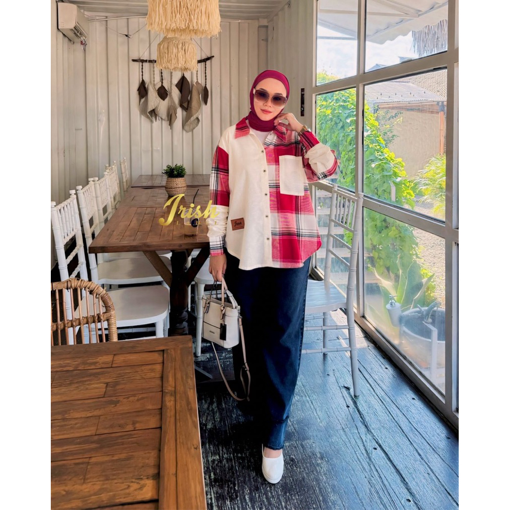 DILAN SET BY IRISH LABEL STELAN WANITA DAILY ONE SETT KEMEJATERBARU TERBARU BRANDED MOSLEM WEAR GAMI