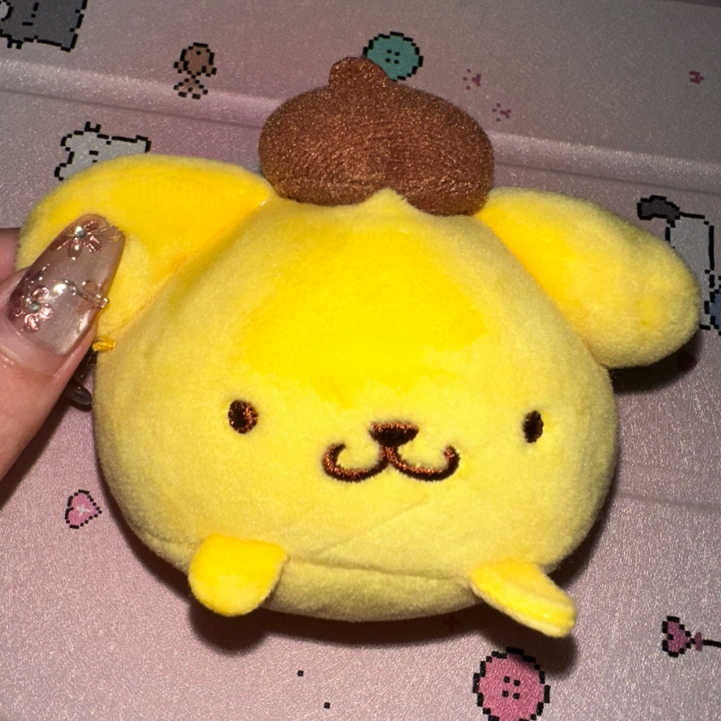 plushie doll pompompurin sanrio japan keychain gantungan