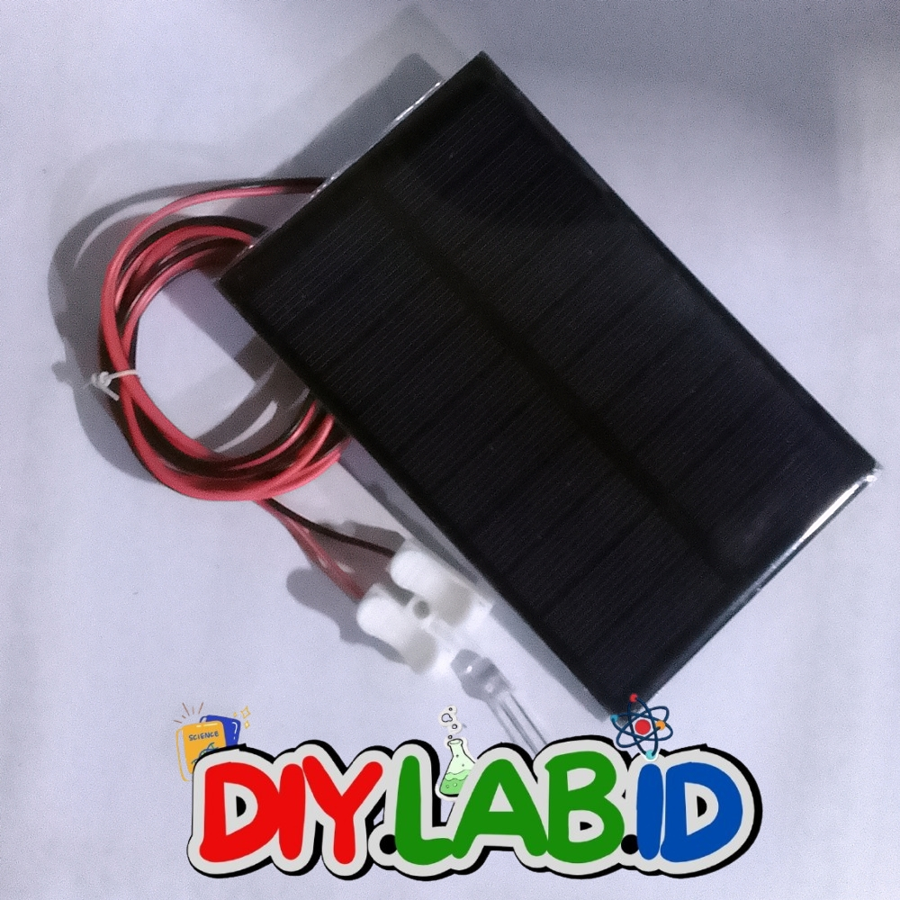 Panel Surya Mini 5V Prakarya DIY & Free 1 Lampu Led Kedip RGB