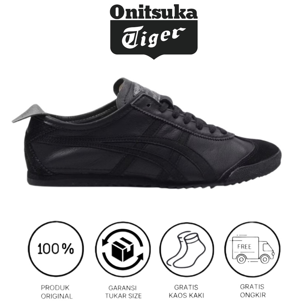Onitsuka Tiger Mexico 66 Deluxe Japan Tripple Black