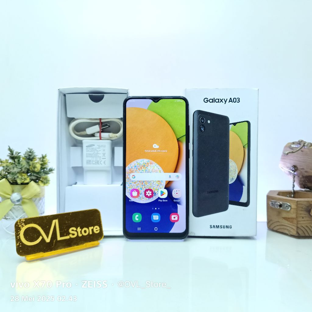 Samsung Galaxy A03 RAM 3/32 GB HP Second Original Bergaransi