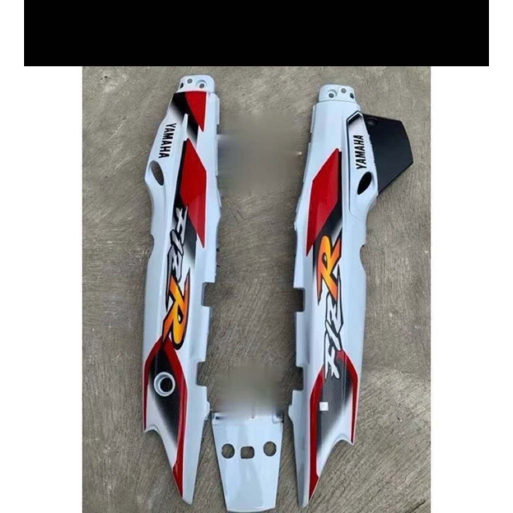 Cover body Yamaha FizR Fiz F1ZR bodi samping Yamaha FizR Fiz F1ZR warna putih set box aki striping m