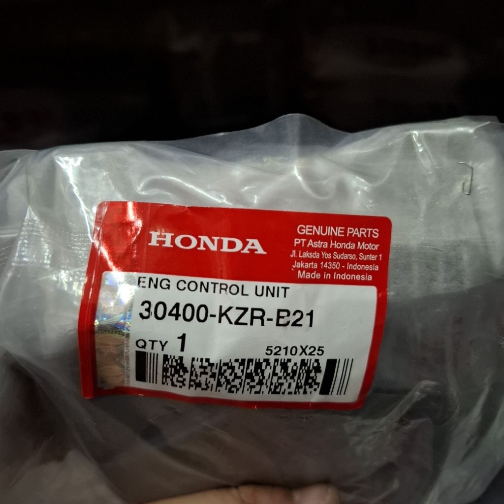 ECU MOTOR HONDA VARIO 125 TECHNO FI 30400-KZR-B21
