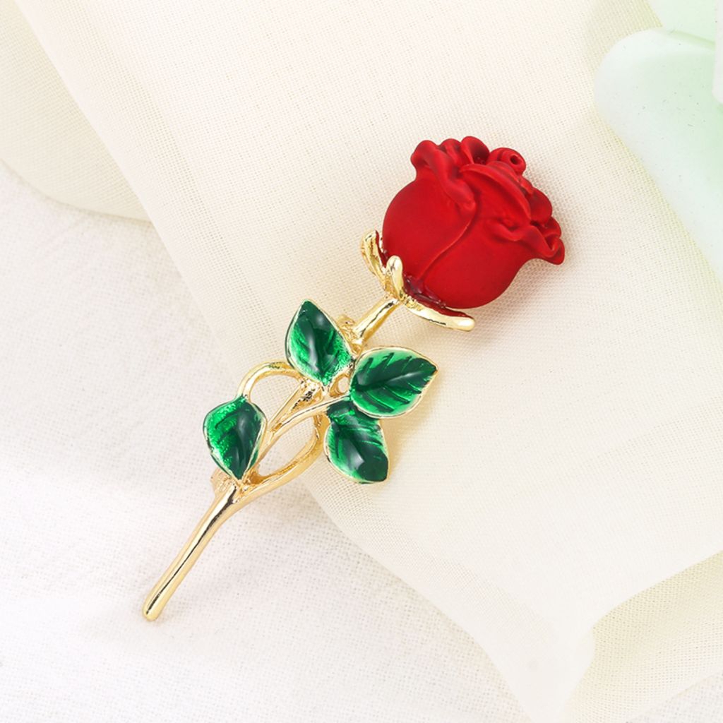 Bros Mawar Merah / Bros Bunga Import / Bros Hijab Murah Bisa COD