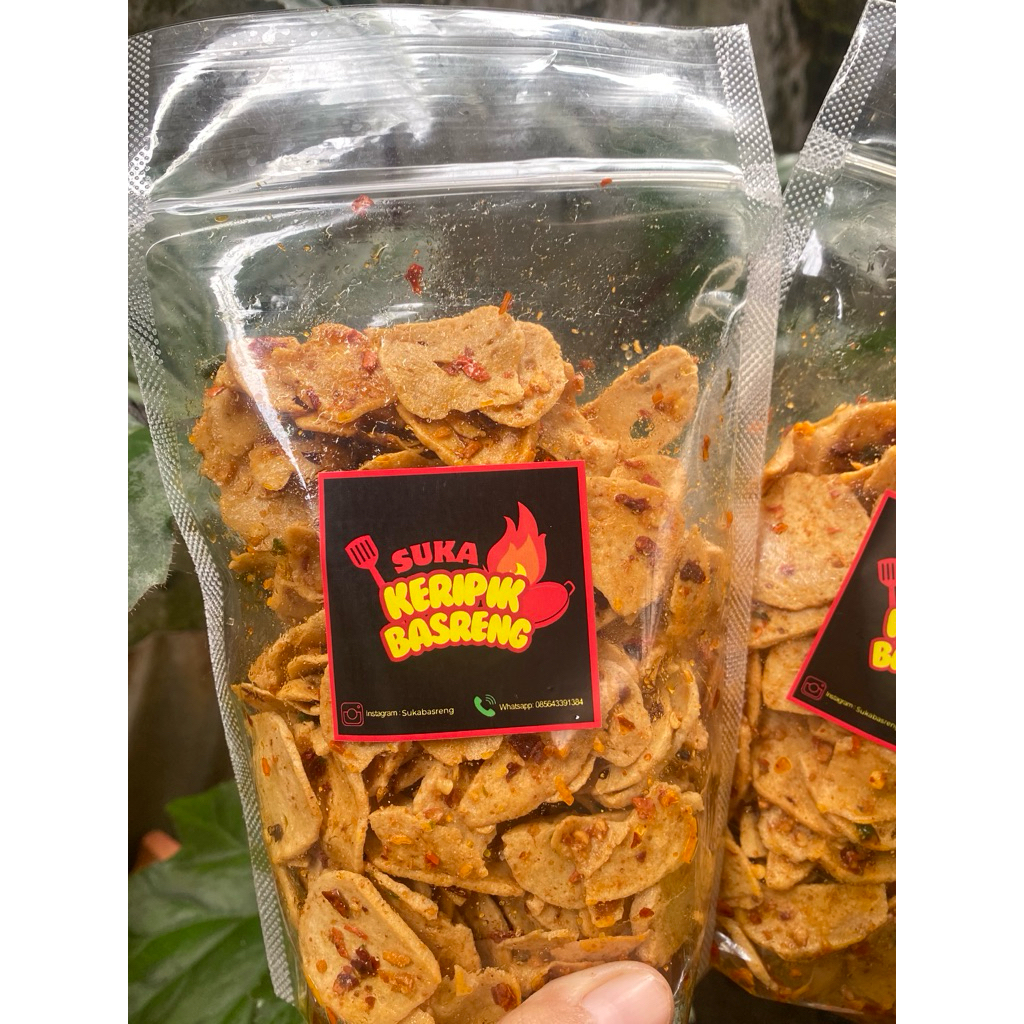 

KRIPIK BASRENG PEDAS DAUN JERUK 250 gram
