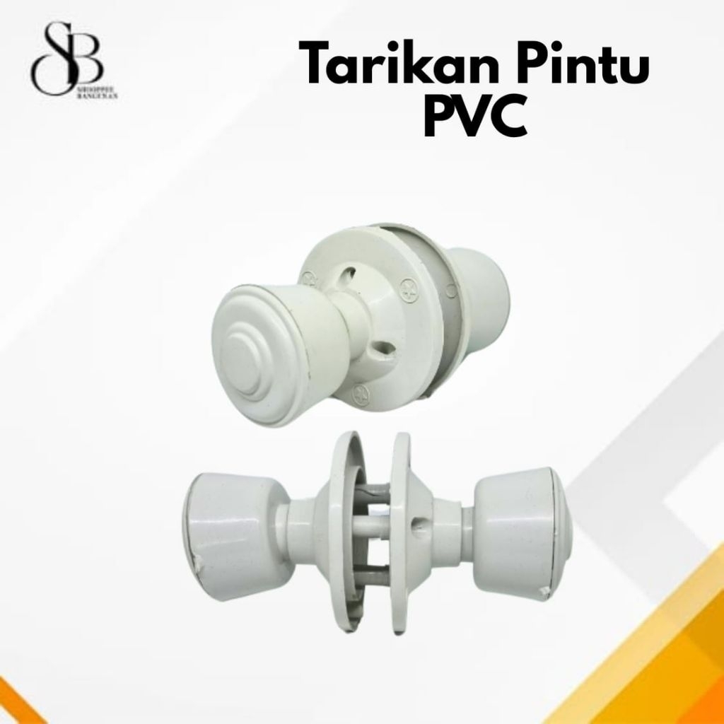 Tarikan Pintu Kamar Mandi PVC Putih