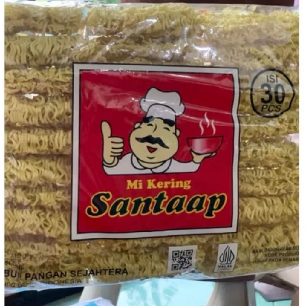 

SANTAAP MIE KERING CAP SANTAAp KERING ISI 30 KEPING~