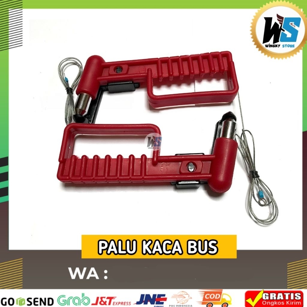 Palu Pemecah Kaca Mobil Bus/Alat Bantu Pemecah Kaca Mobil Bus