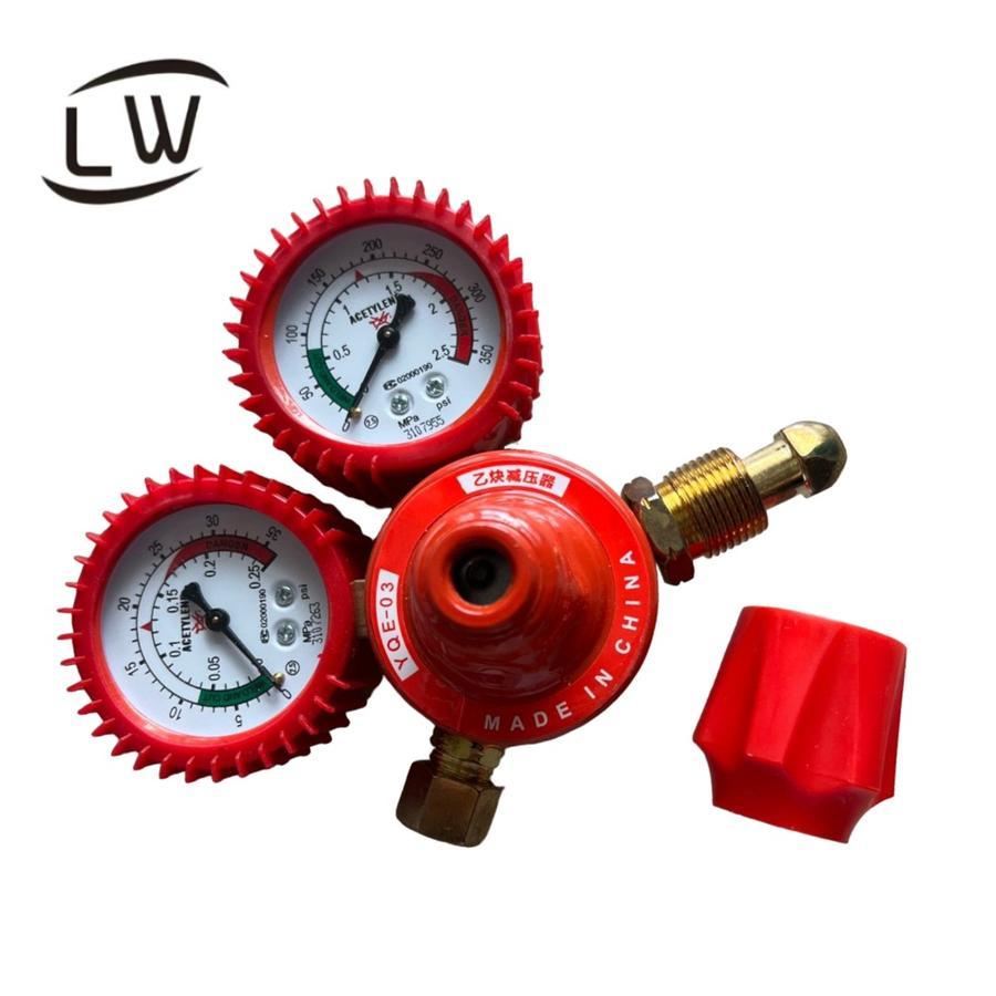 REGULATOR GAS ACETYLENE UNTUK TABUNG LAS WELDING ASETILIN ACE YQE-03