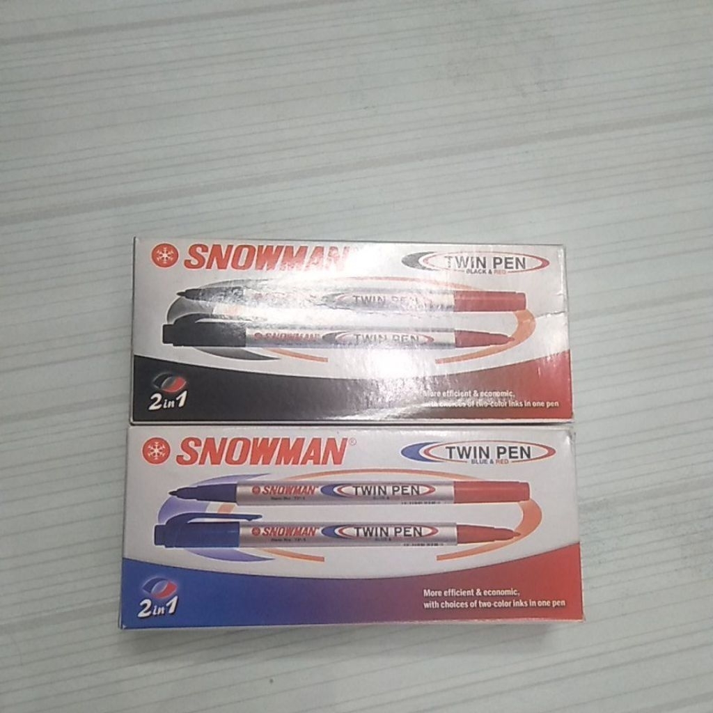 

SNOWMAN TWIN PEN 2 IN 1