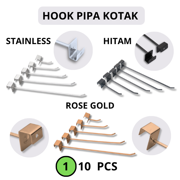 HUK/HOOK Pipa Kotak/Cantolan Ram Kawat Besi Stainless Harga/pcs