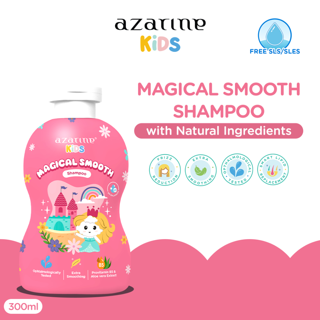 Azarine Kids Magical Smooth Shampoo Anak SLS Free Baby SLES/SLS free For Sensitive Skin Shampoo Baby