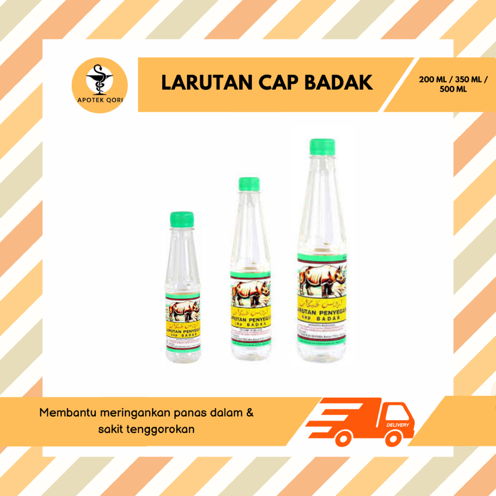 

LARUTAN PENYEGAR CAP BADAK 500 ML/MEREDAKAN SARIAWAN PANAS DALAM