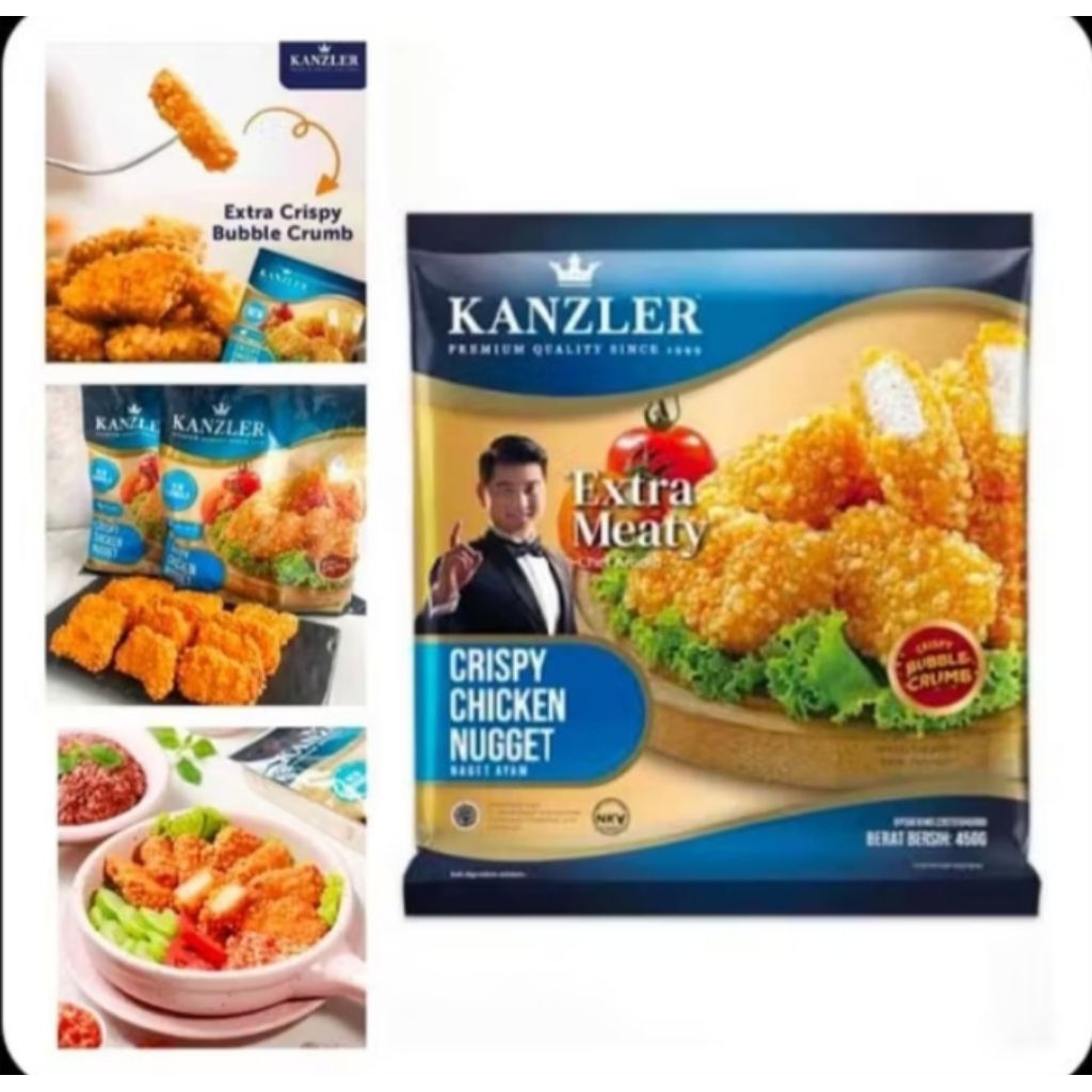 

Kanzler Crispy Chicken Nugget 450 gr / Nugget Crispy Kanzler