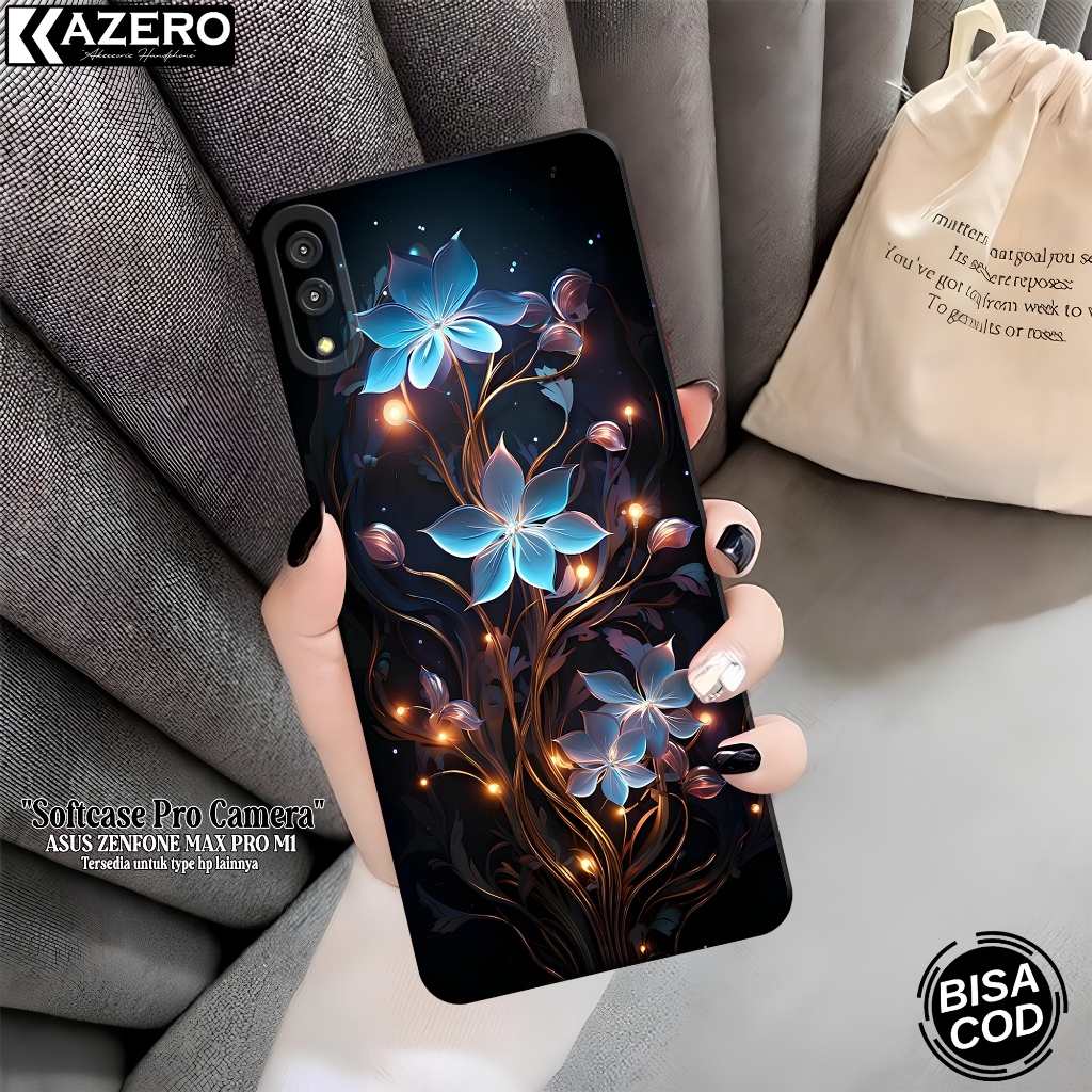 Case Hp ASUS ZENFONE MAX PRO M1 Fashion Case Bunga Silikon Pro Camera Softcase ASUS ZENFONE MAX PRO 