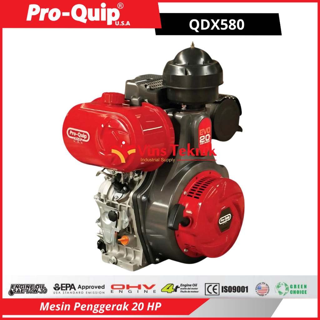 Mesin Diesel Mesin Penggerak 20 HP ProQuip QDX580 QDX 580