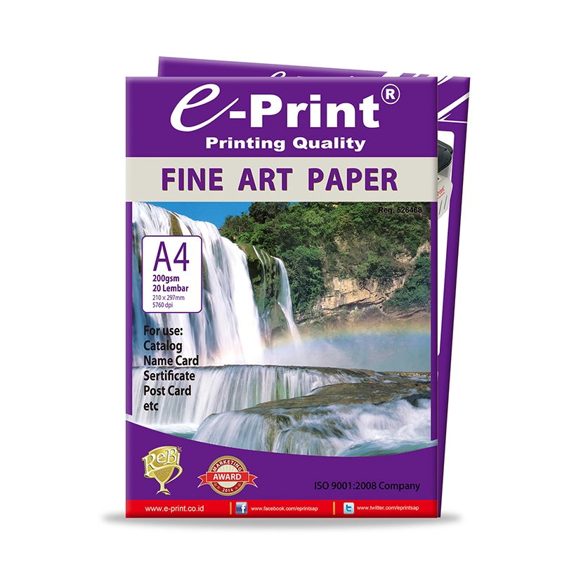 

Kertas Foto e-Print Fine Art Paper A4 200 gsm