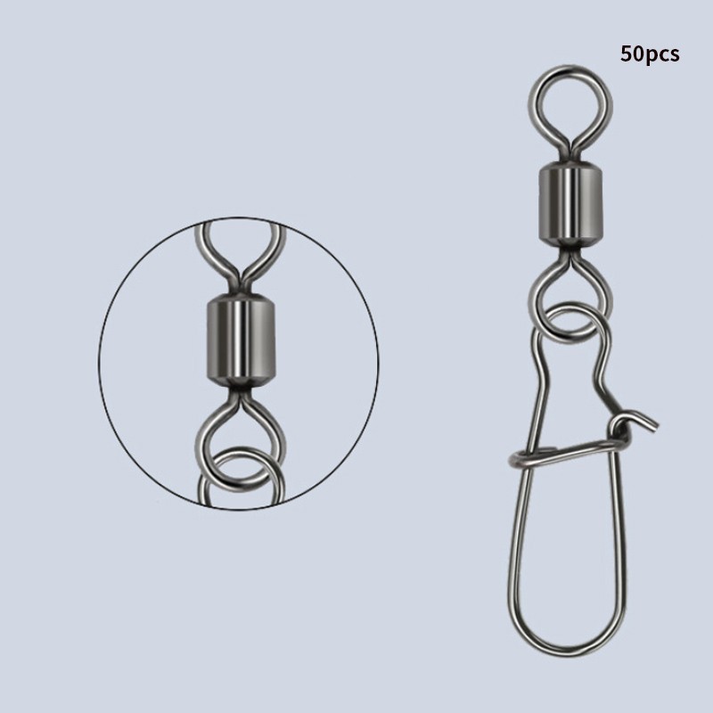 TERLARIS Swivel Pancing Kili Kili Stainless Swivel Kili Kili Swivel Snap Pancing Swivel Snap 50pcs