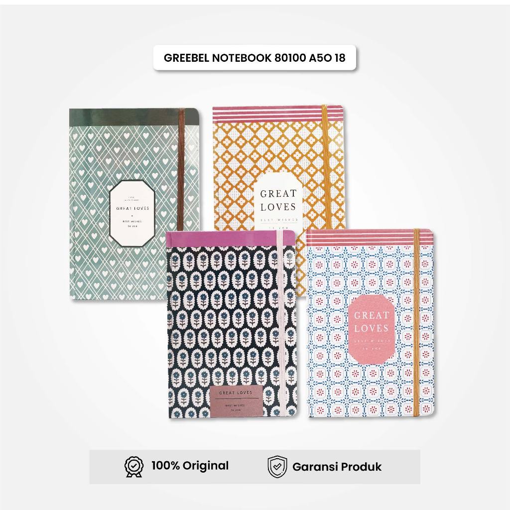 

GREEBEL NoteBook Buku Diary Aesthetic / NoteBook 80100 A50 18 / Buku Note Binder 100 Halaman / Buku Tulis Lucu Pastel / IStationery