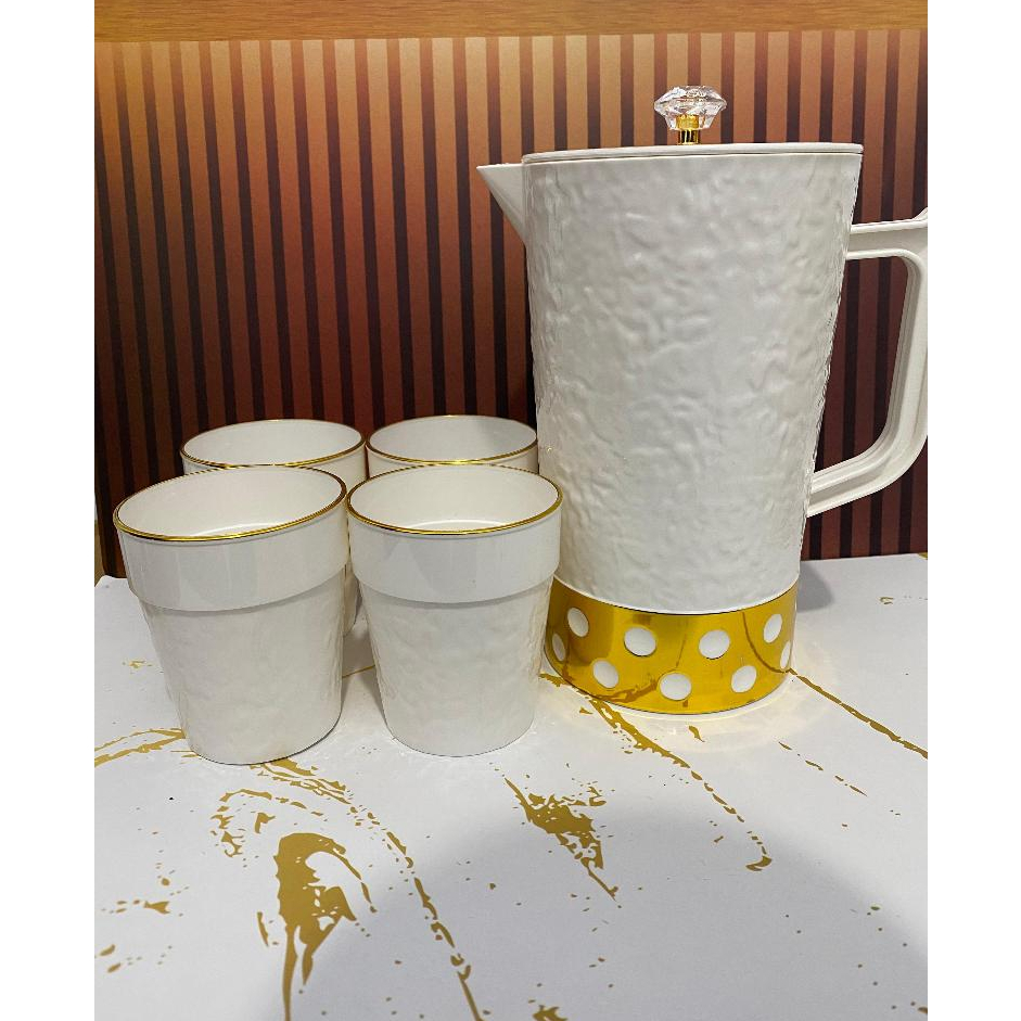 Teko Air Minum / Teko Ruang Tamu Teko Air Dingin Sirup Minimalis Set Gelas