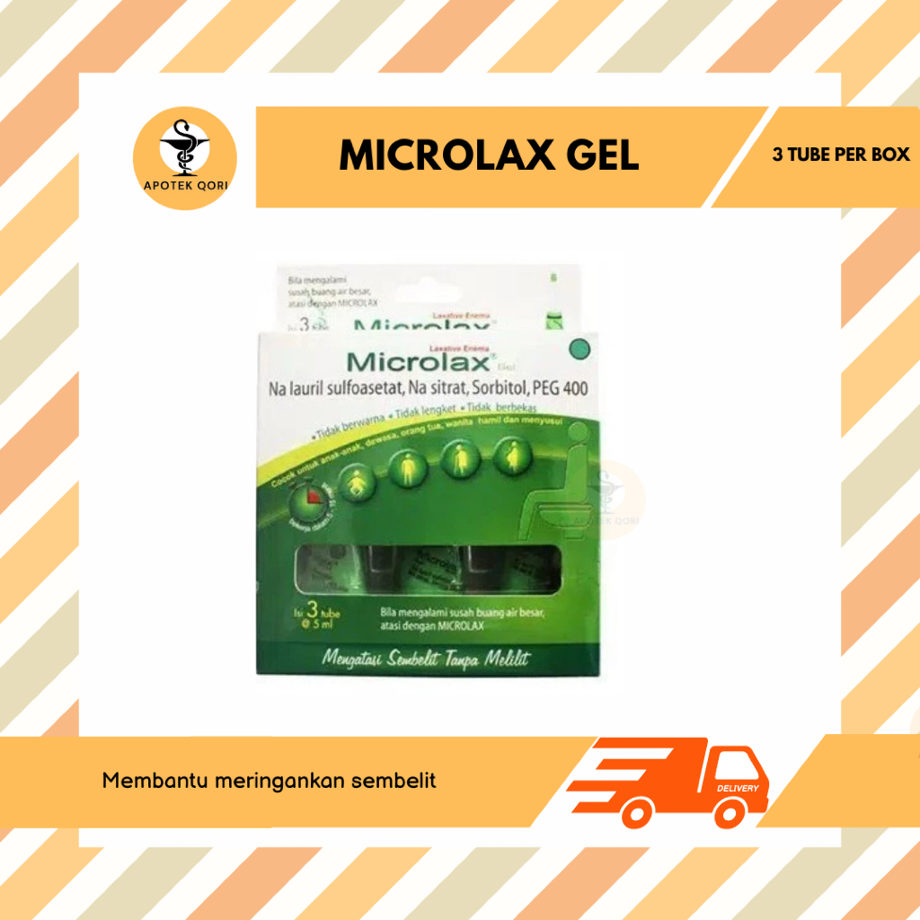 MICROLAX GEL ISI 3 TUBE PER BOX / PELANCAR BAB ANAK / IBU HAMIL / LANSIA