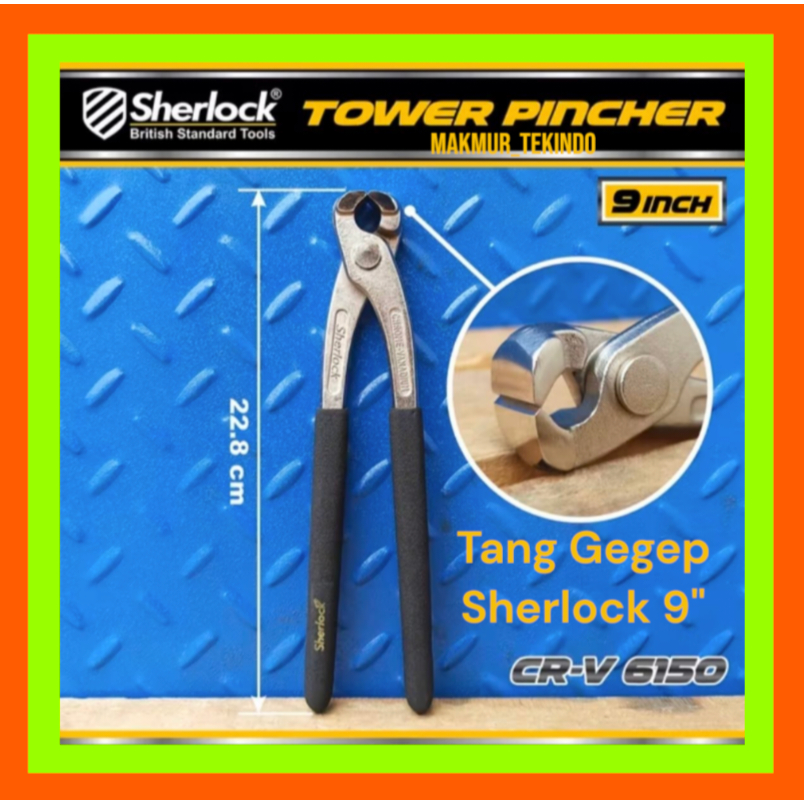 Sherlock Tang Gegep 9"# Tang Gegep Sherlock Chrome Vanadium CRV ukuran 9 Inch