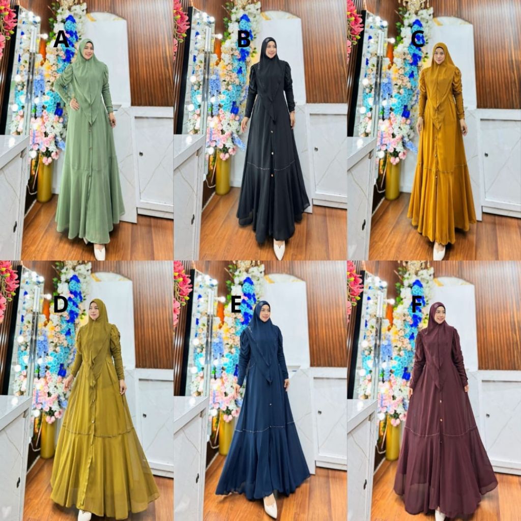 Inara Gamis Syar'i Branded Original By Humaira