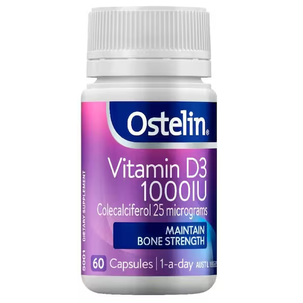 Ostelin Vitamin D3 1000iu 60 Capsules